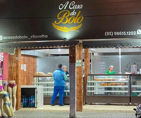 Fachada da loja A Casa do Bolo, em Vila Velha